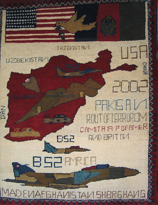 Illustration for article titled These Traditional-Style Afghani Rugs Were Inspired By Modern Warfare